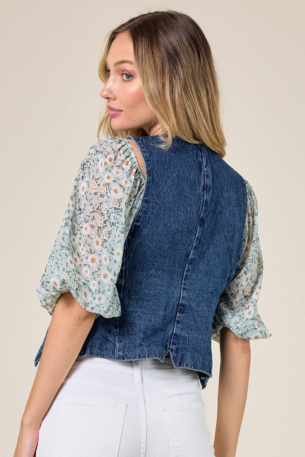 STRUCTURED DENIM VEST