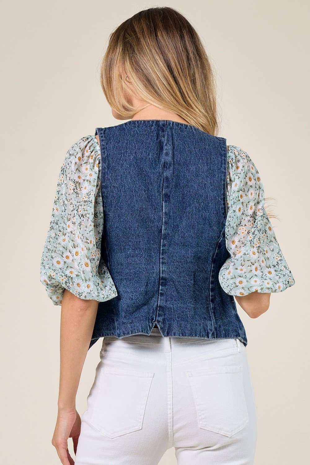 STRUCTURED DENIM VEST 6318