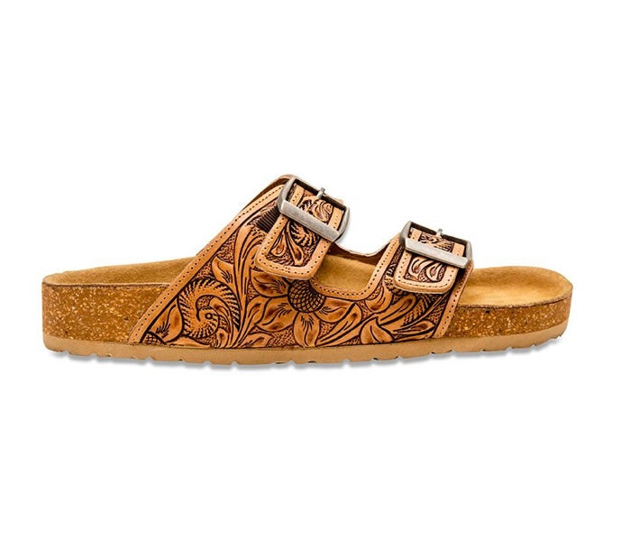 Footo Hand Tooled Sandals