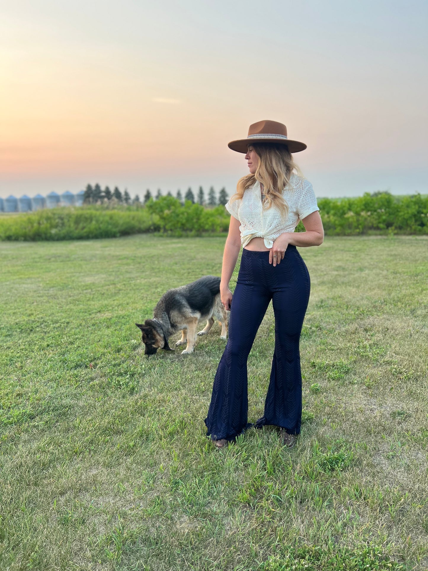 Navy Bell Bottoms