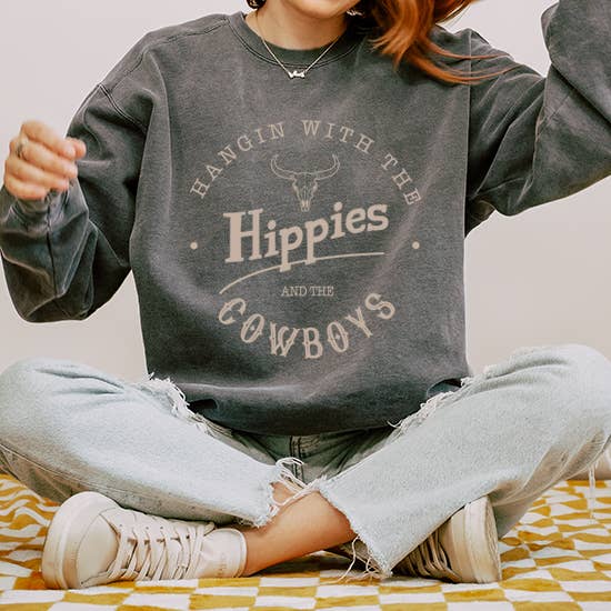 HIPPIES GARMENT DYED SWEATSHIRTS