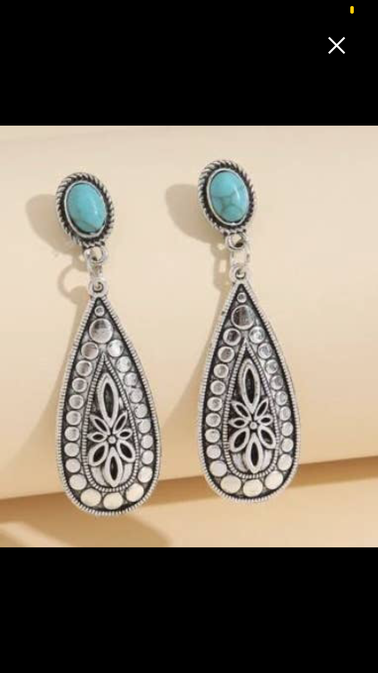 Turquoise Water Drop Earrings